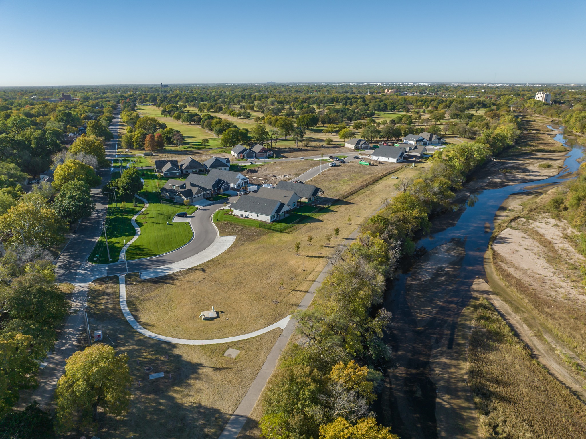 River Trail Village Drone Shot